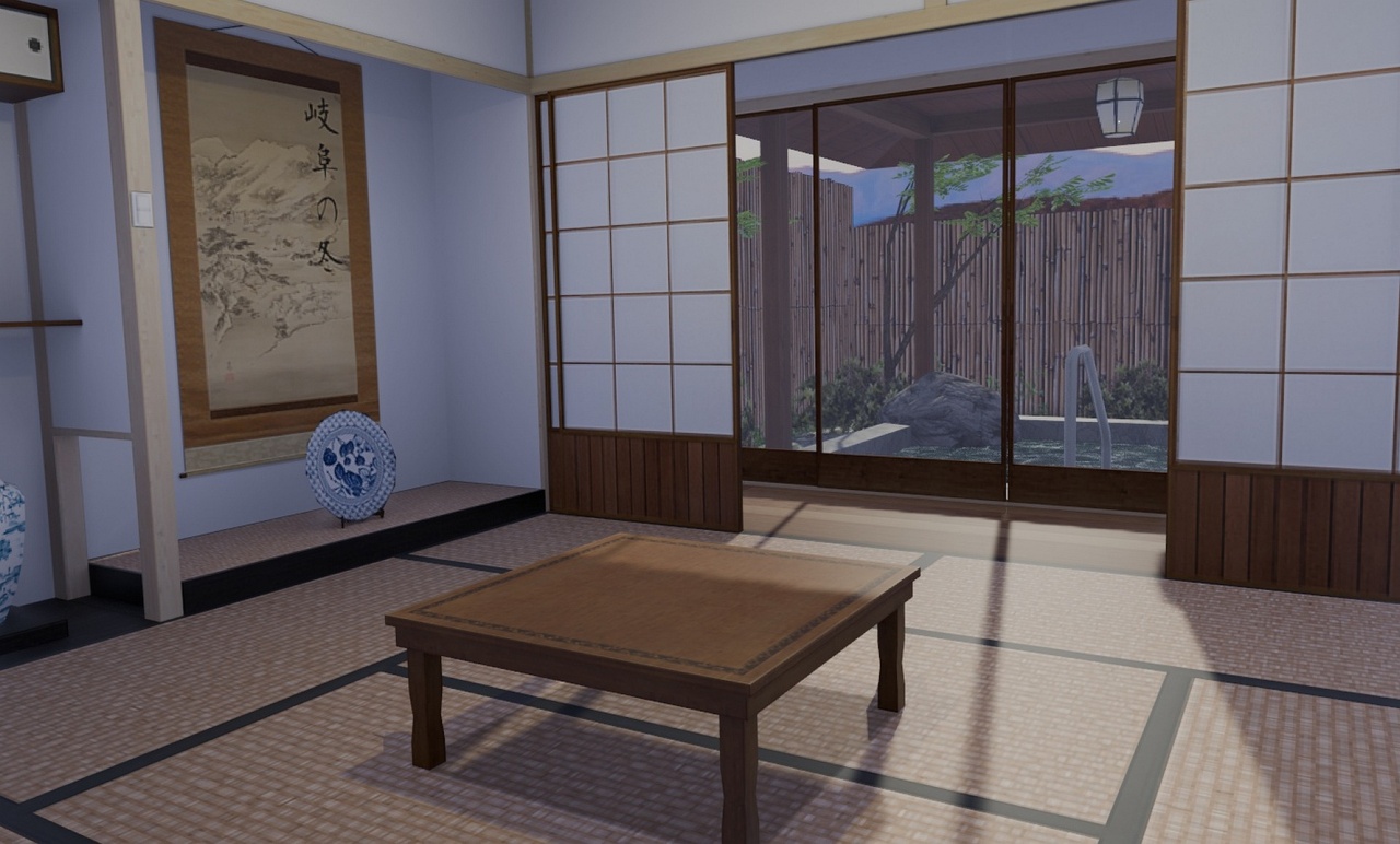 Media 1 for listing Japanese Ryokan Inn - low-poly PSX style