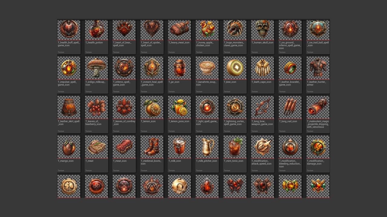 Media 1 for listing 420 Native American RPG Survival Game Icons