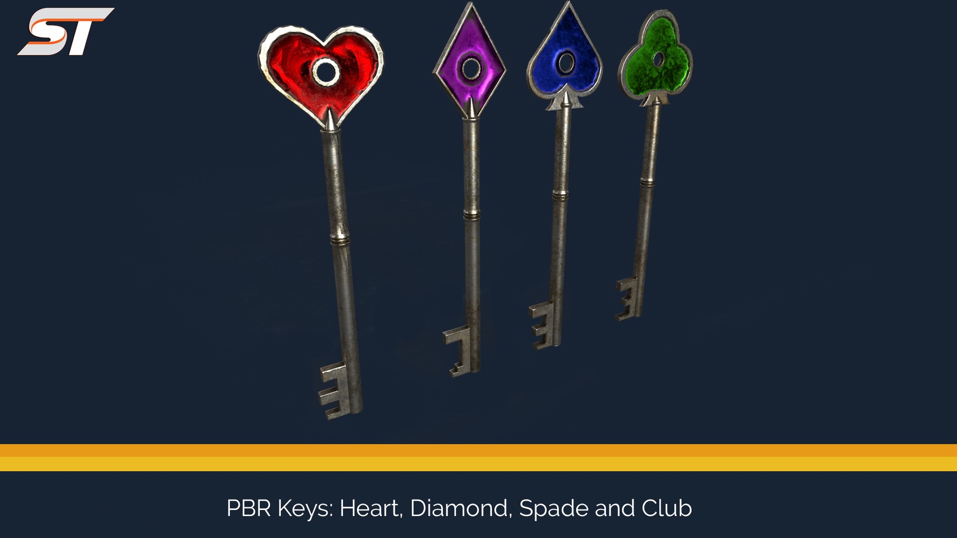 Media 1 for listing PBR Themed Key Model Pack