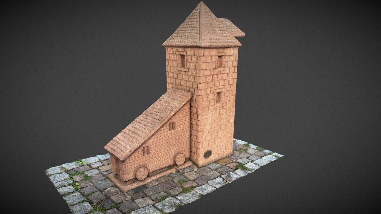 Media 1 for listing Hexenturm The Witches Tower Replica sculpture