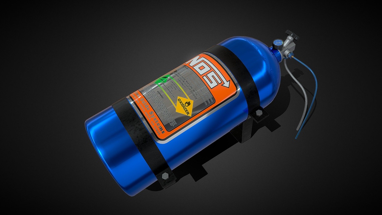 NOS Aluminum Nitrous Bottle (GAS, NITRO, NOS) | Fab