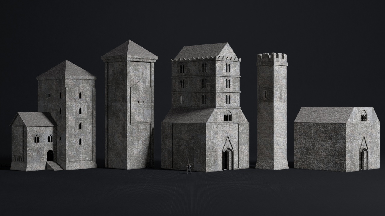 Medieval Building Pack Vol 02 - Modular 3D Castle Buildings | Fab