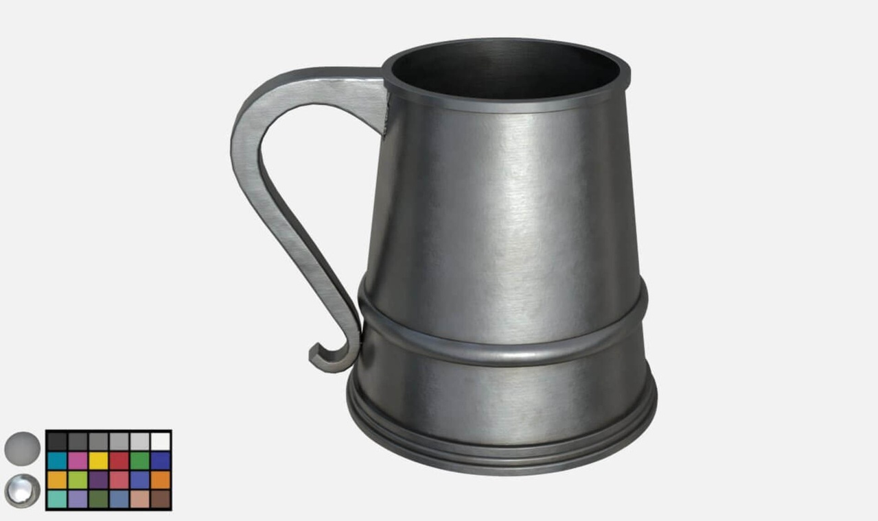 Media 1 for listing Pewter Tankard 3D Model