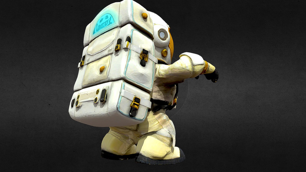 Media 1 for listing Astronaut Model animated animation rig rigged #animated #animation #rig #rigged