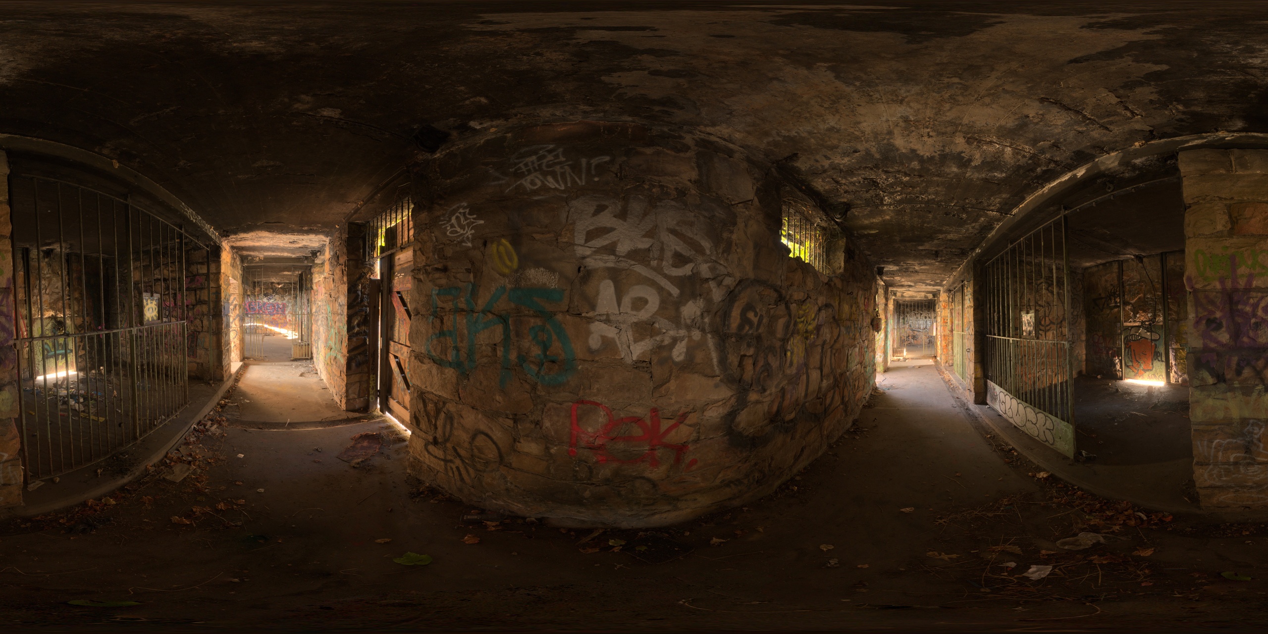 Media 1 for listing 18K HDRI:  Old Abandoned Animal Cages | Ruins Interior