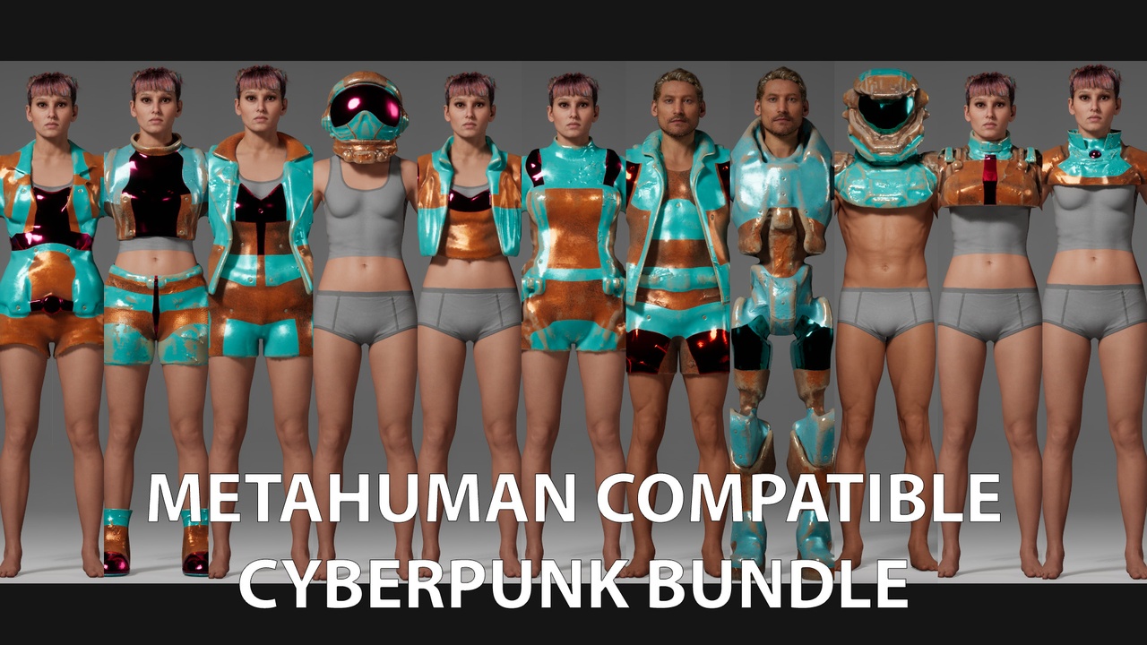 Media 1 for listing MetaHuman Compatible Cyberpunk Bundle