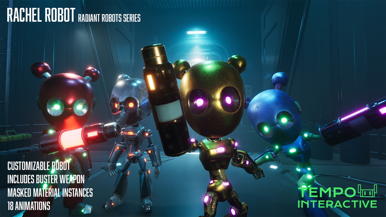 Media 1 for listing Companion Robot Rachel - Radiant Robots Series