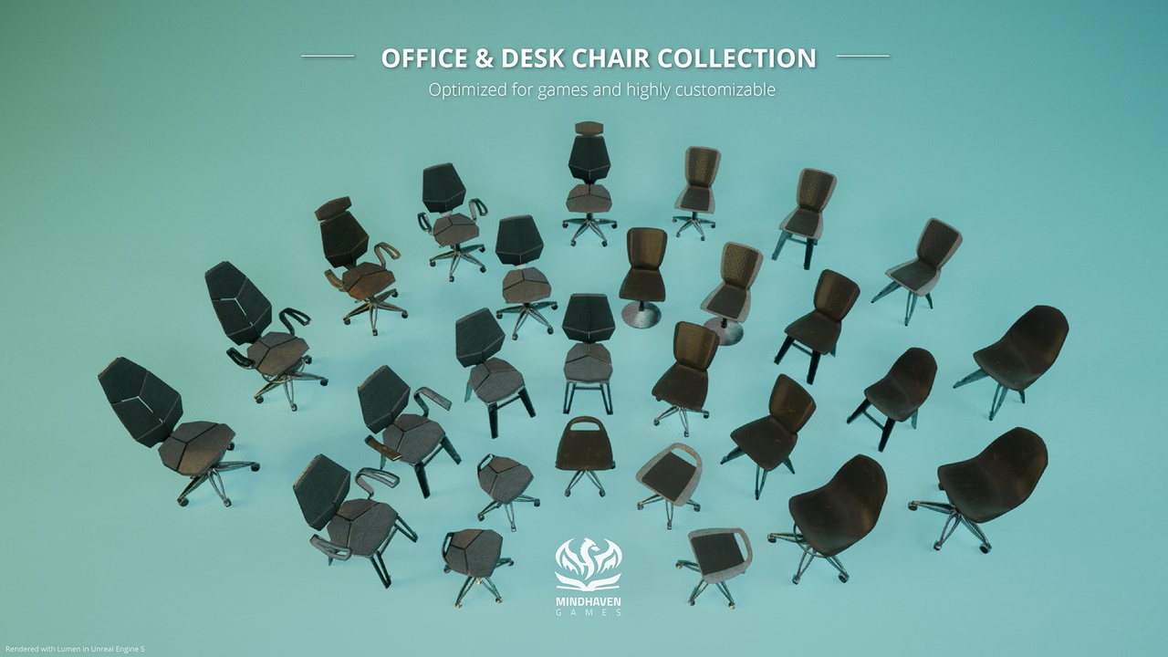 Media 1 for listing Customizable Chairs Vol. 1 - Office Chairs