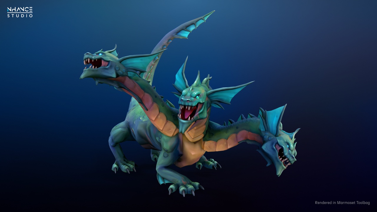Media 1 for listing Stylized Fantasy Hydra