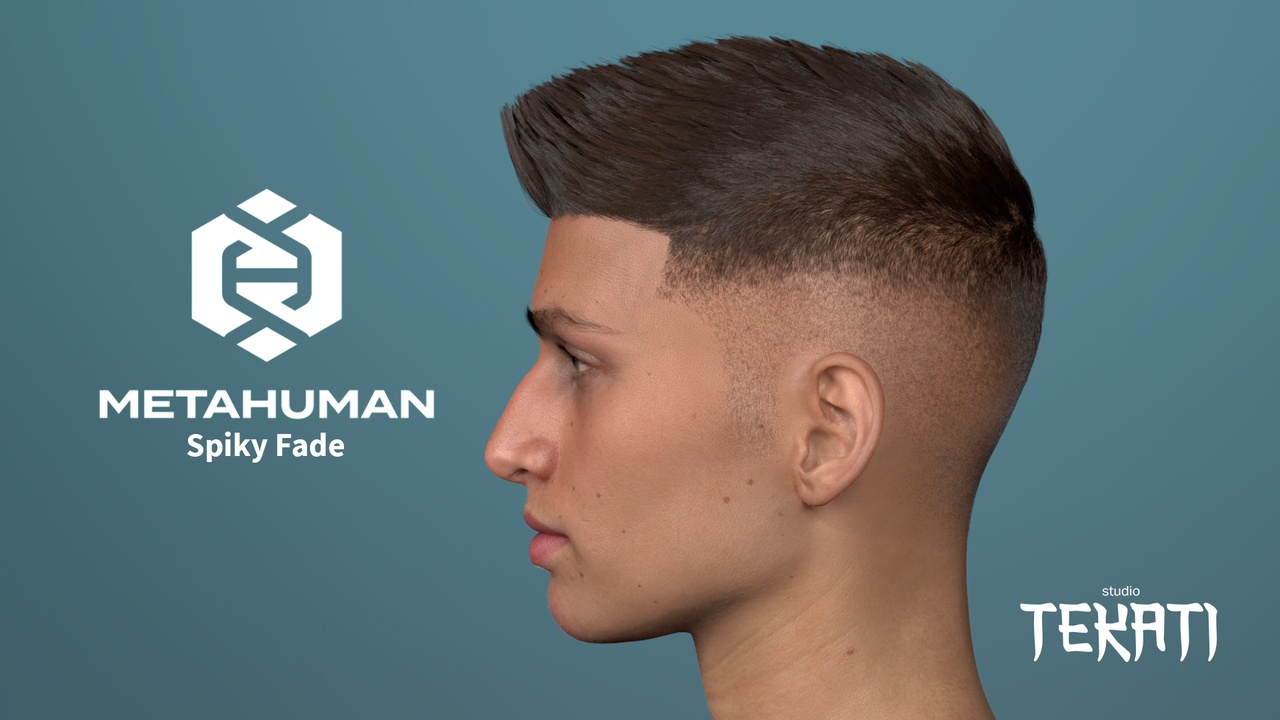 File multimediali per l'articolo MetaHuman Spiky Crop Fade: 1
