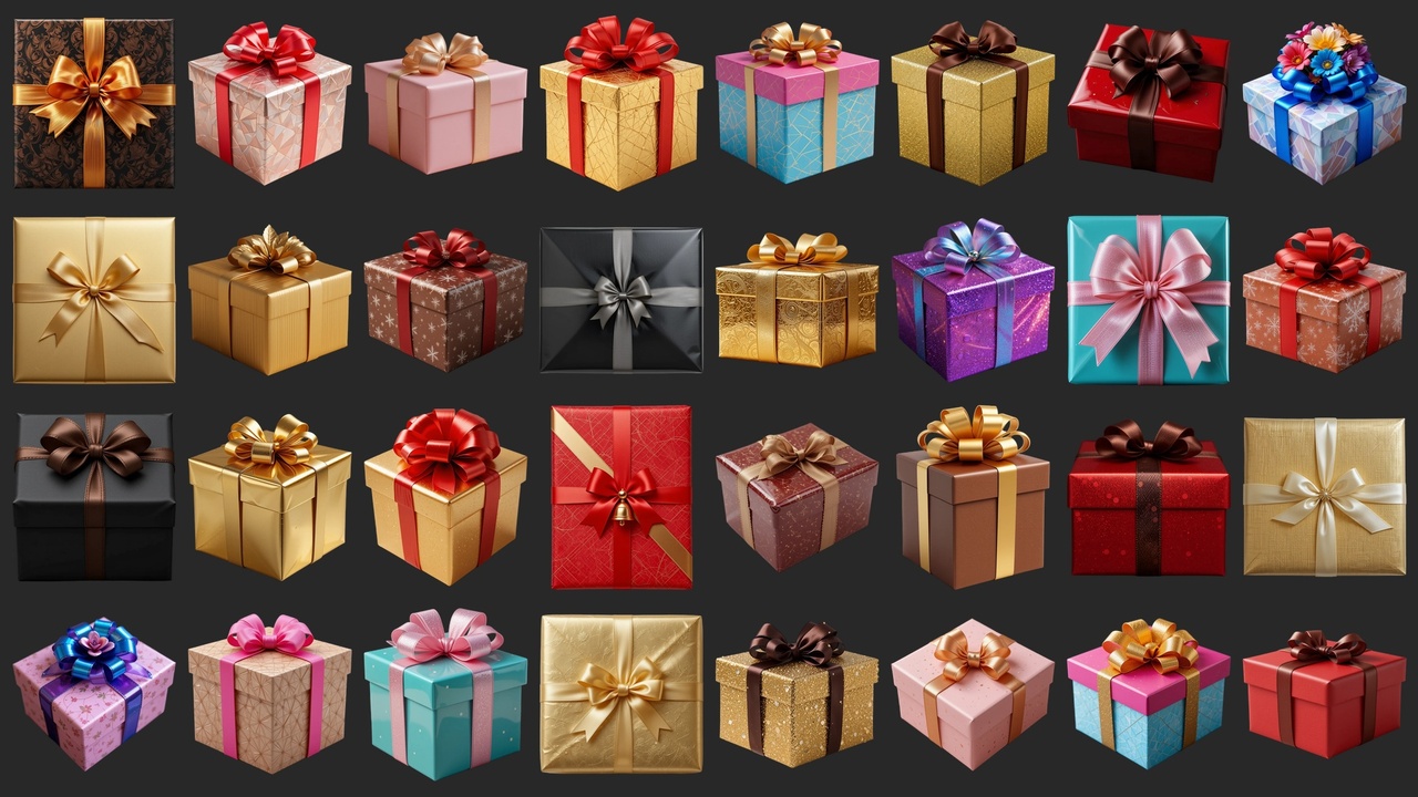 Media 1 for listing 200 Virtual Presents And Gifts - Icons