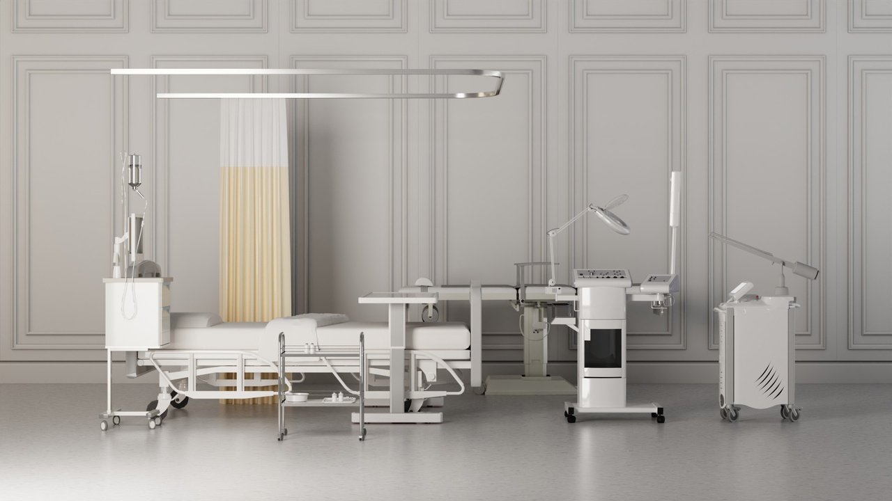 Media 1 for listing Hospital ward Interior Healthcare blender 3D