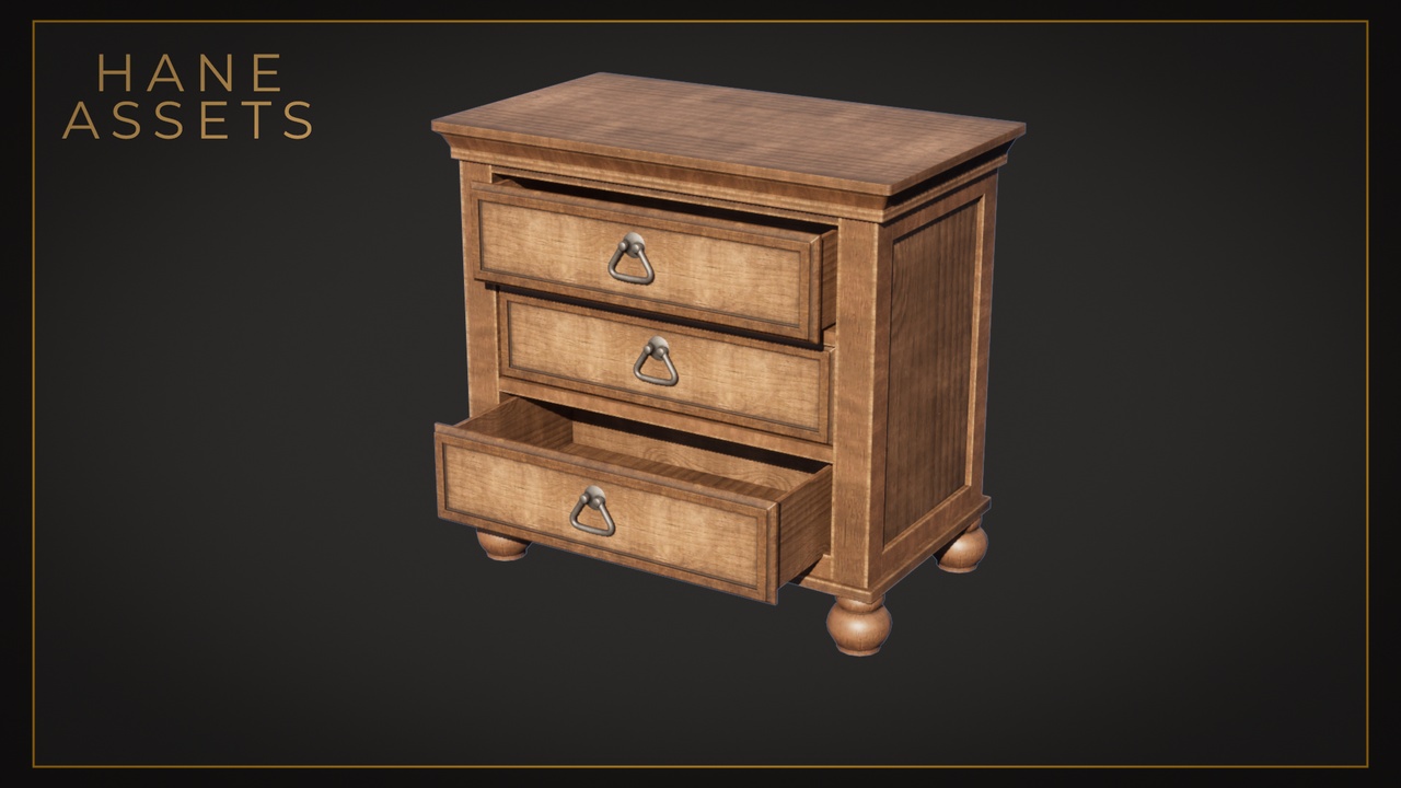 商品 Classic Drawer Nightstand 的媒体 1
