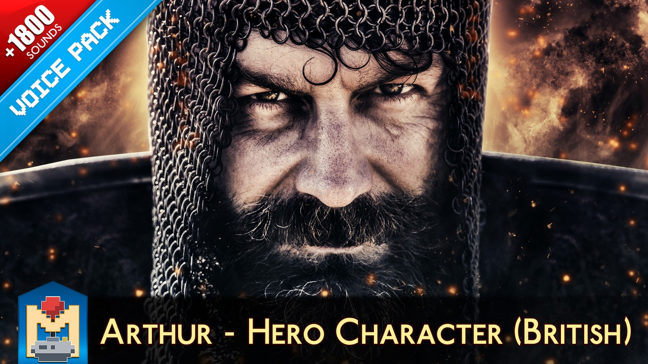 الوسائط 1 للقائمة Arthur - British Hero Character Voice Pack