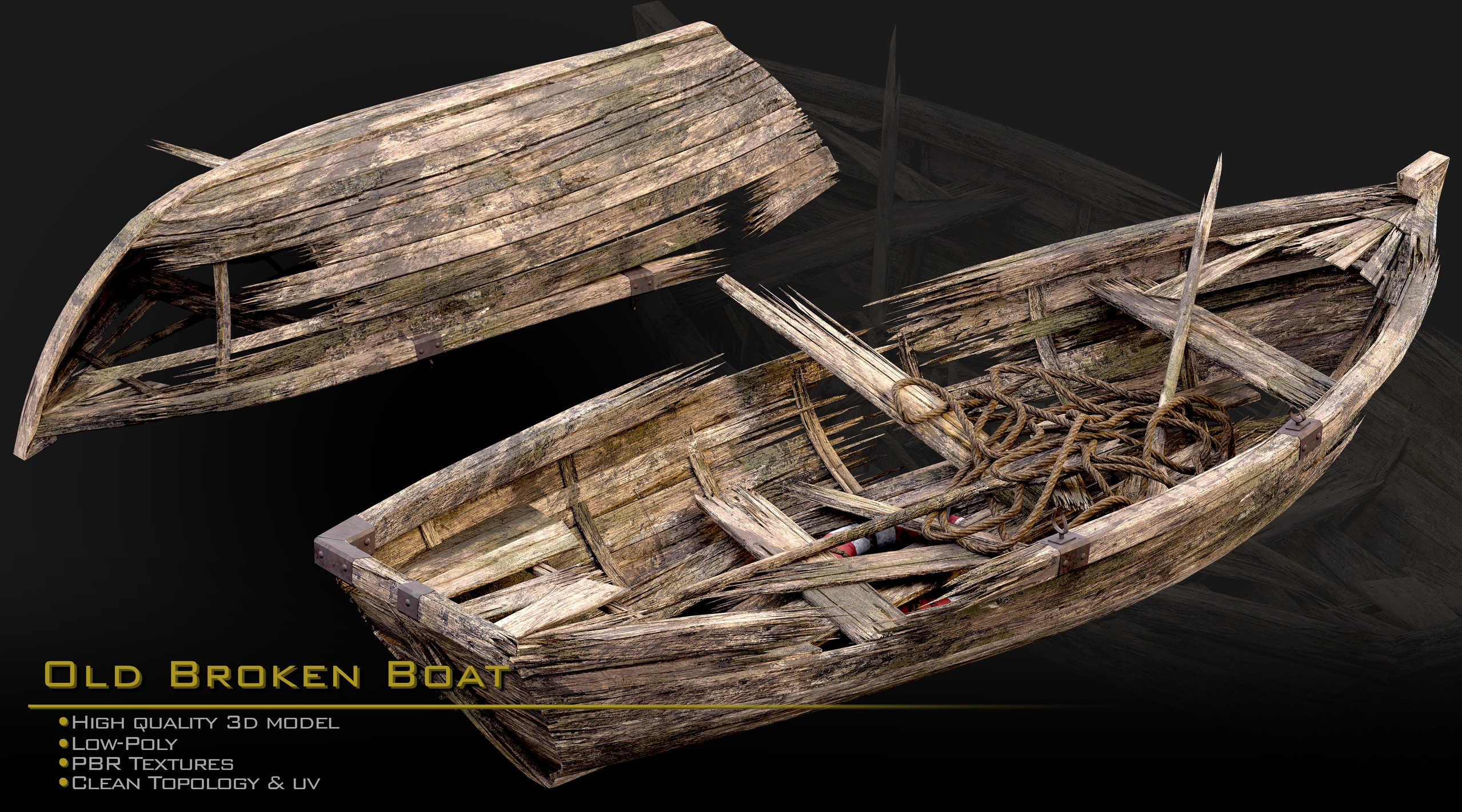 الوسائط 1 للقائمة Old Broken Boat