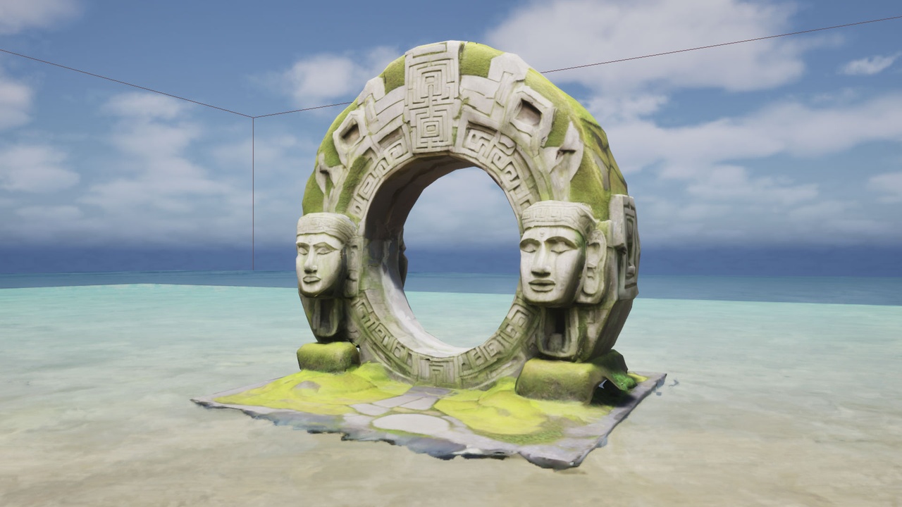 Media 1 for listing Olmec Stargate - Ancient Portal - Low Poly Gateway
