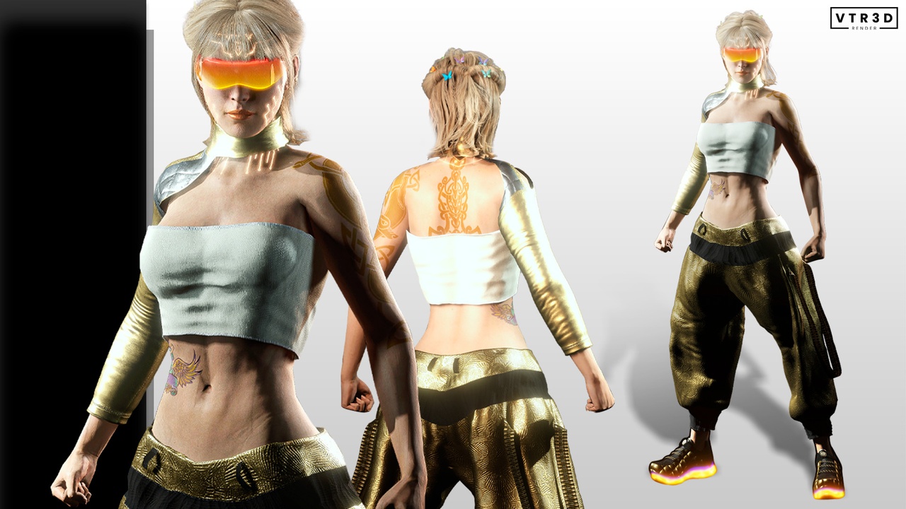 Media 1 for listing Sci-Fi Girl Character Lyra Solaris Futuristic Female