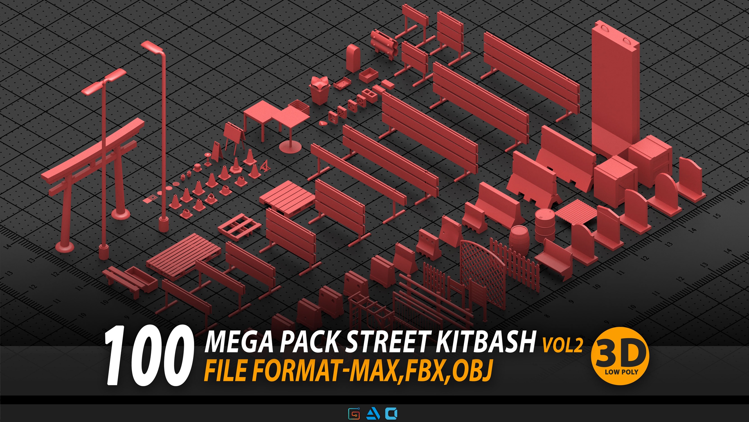 Media 1 for listing Mega pack Street kitbash | vol2