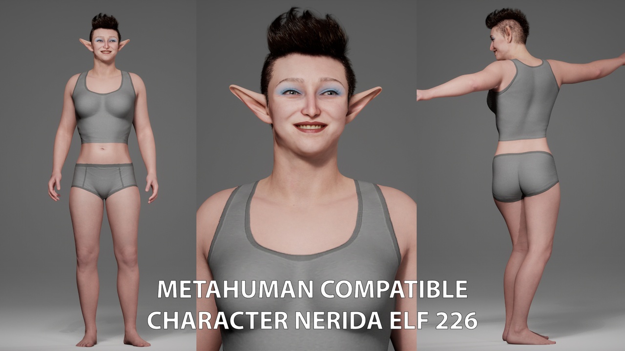 Media 1 for listing Metahuman Compatible Character Nerida Elf 226