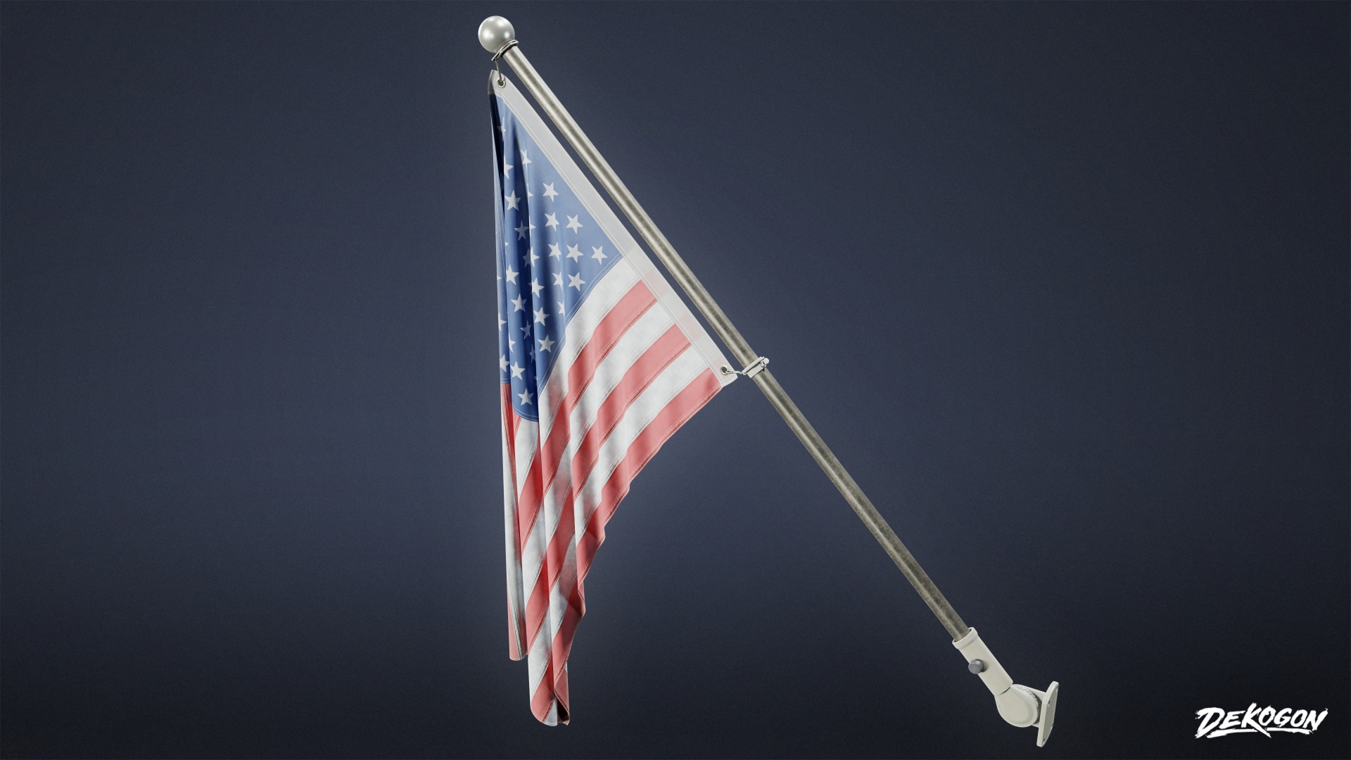 Suburbs - Flag Mount - PBR Game Ready | Fab
