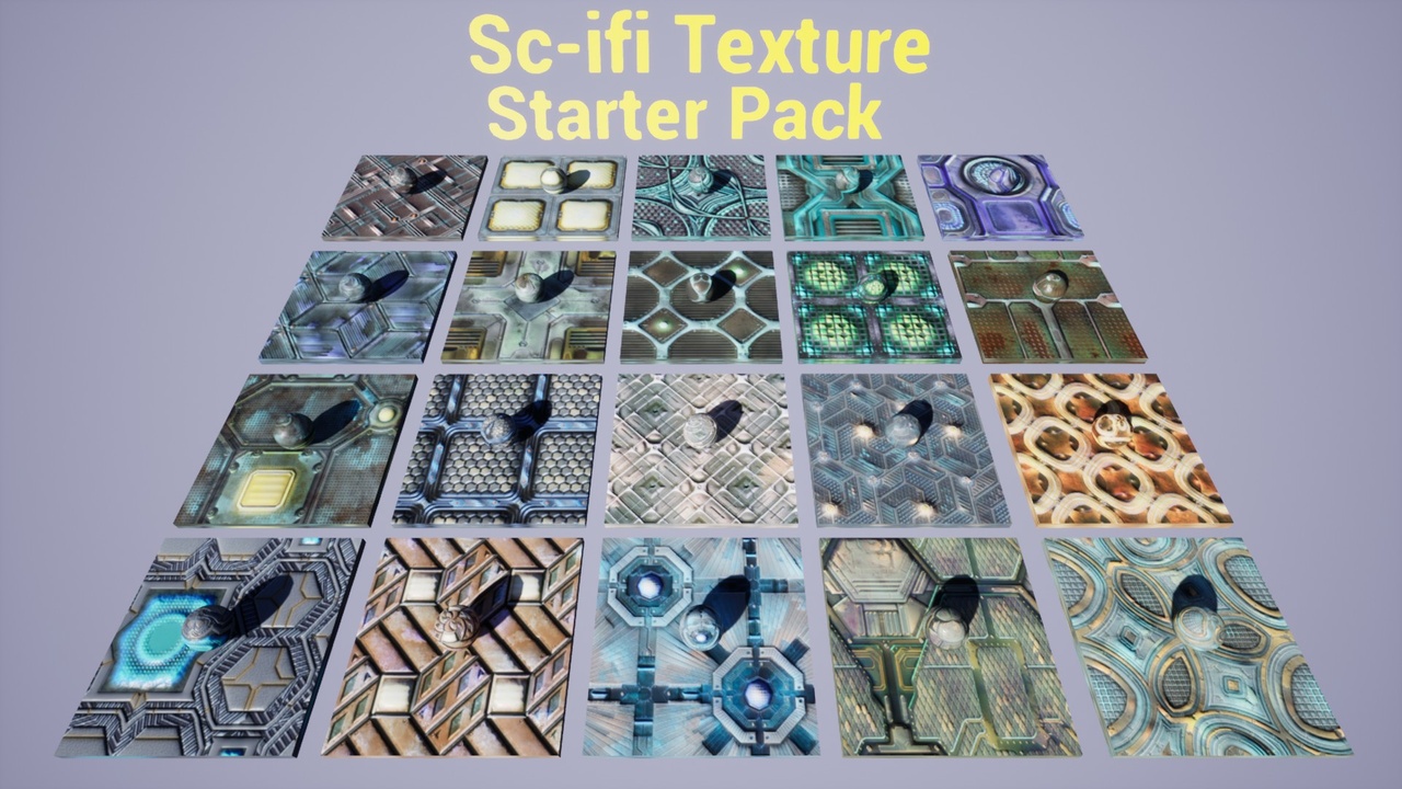 Media 1 for listing Sci-fi Textures Starter Pack