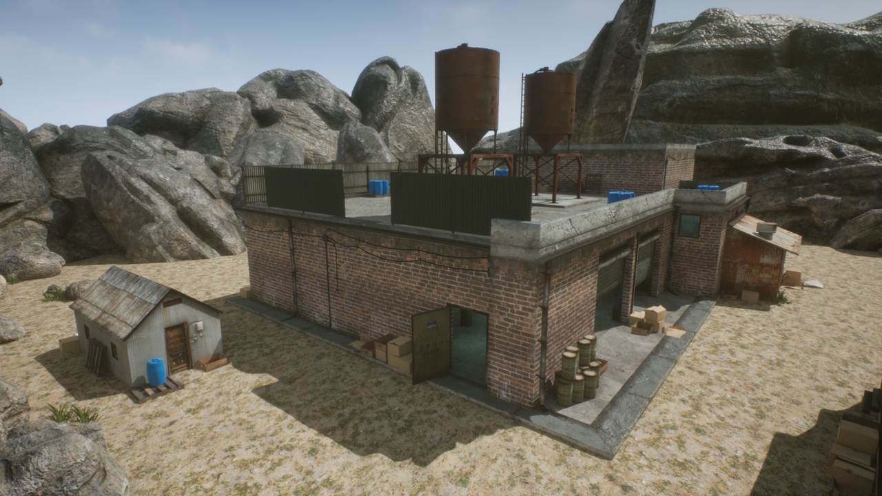 FPS Mobile Game Map v4 with assets