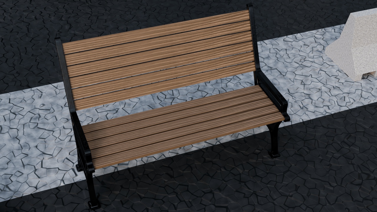 Media 1 for listing Street Furniture & Urban Props Pack (Lamp, Traffic Lights, Bench, Mailbox, and M