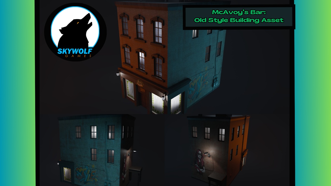 Media 1 for listing McAvoys Bar: Realistic Old Style Urban Building