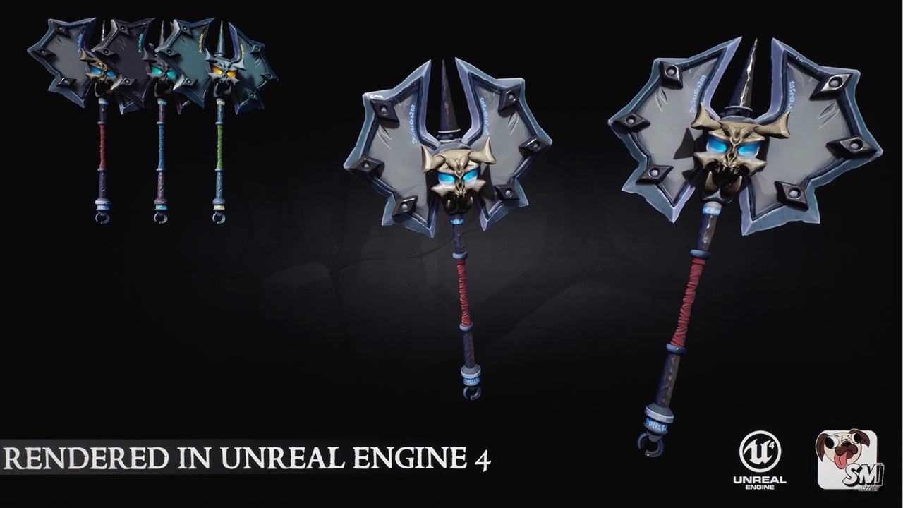 Media 1 for listing Stylized Mythical Weapons