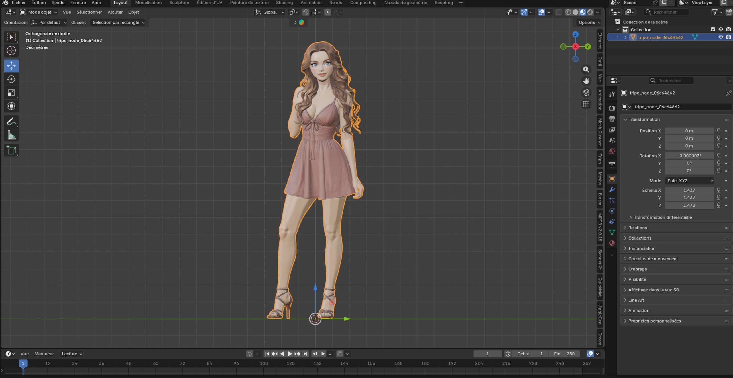 Media 1 for listing Lila - Jeune Femme Cartoon Sexy - Pose Fixe