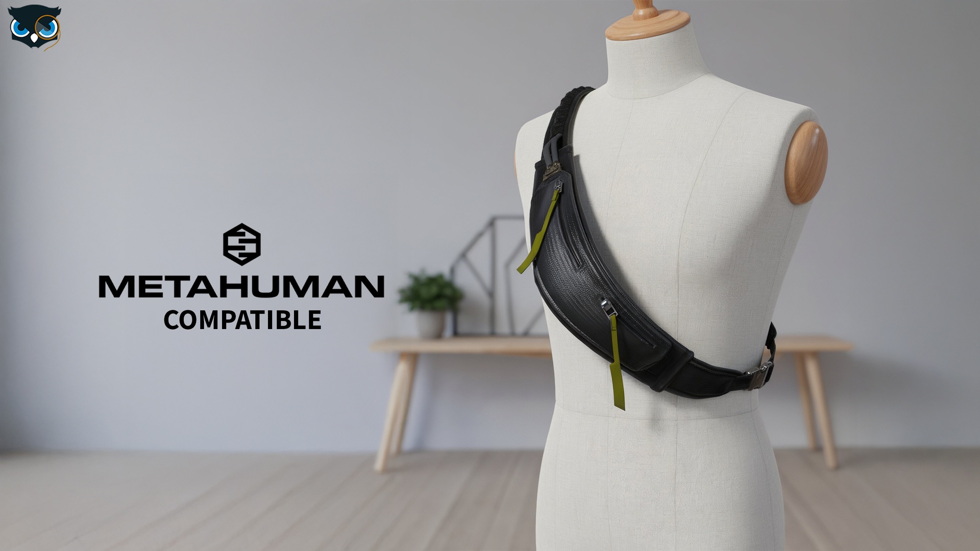 Media 1 for listing Crossbody Sling Bag  MetaHuman Compatible