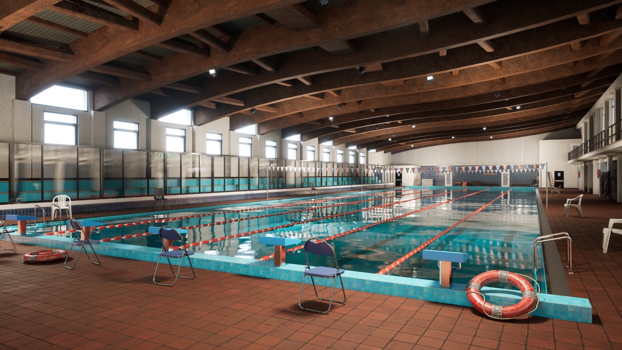 Media 1 for listing Indoor Swimming Pool Environment – Unreal Engine Scene