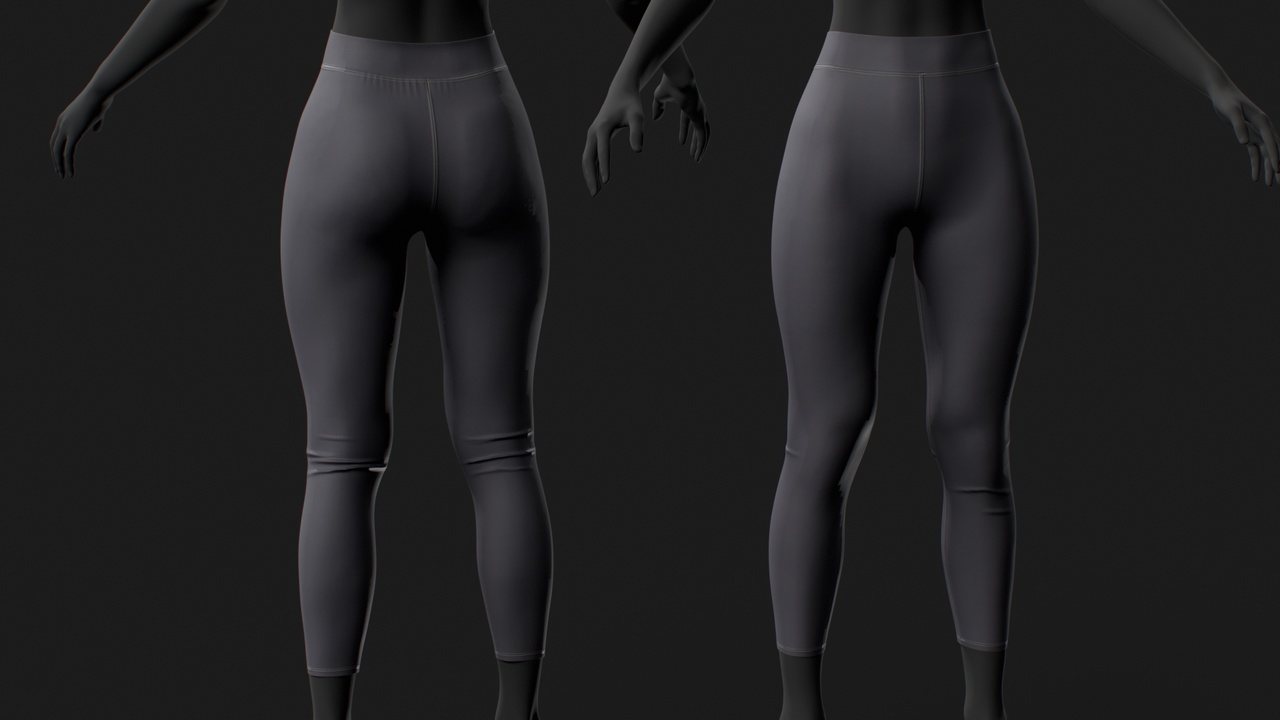 Media 1 for listing Athletic Leggings for MetaHuman – Parametric Wardrobe (MHPKG)