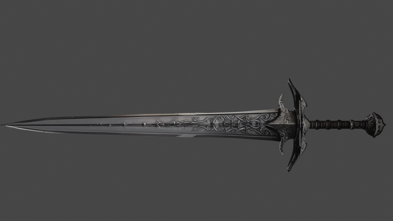 Media 1 for listing Engraved Dark Steel Greatsword