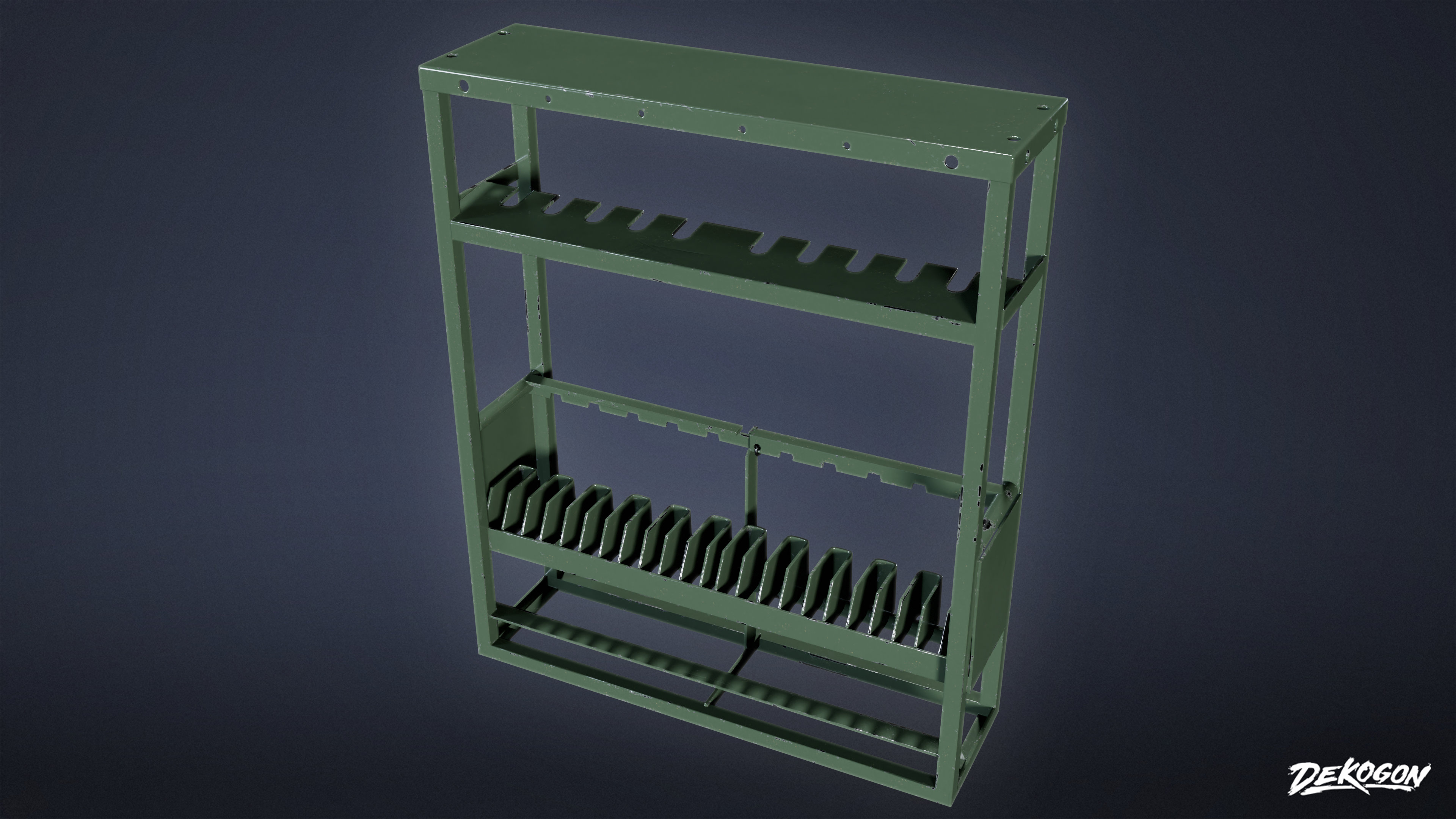 MLT - Gun Rack 02 - PBR Game Ready | Fab