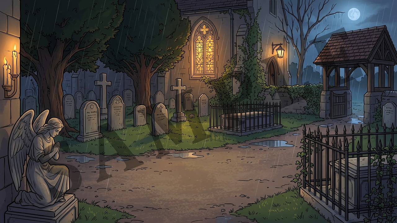 Media 1 for listing 50 Gothic 2D Game Backgrounds - Victorian Manor & Night Town Visual Novel Scenes
