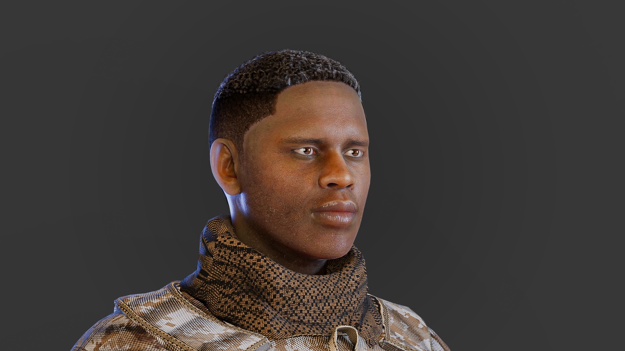 Media 1 for listing Jabari UN Soldier Rigged
