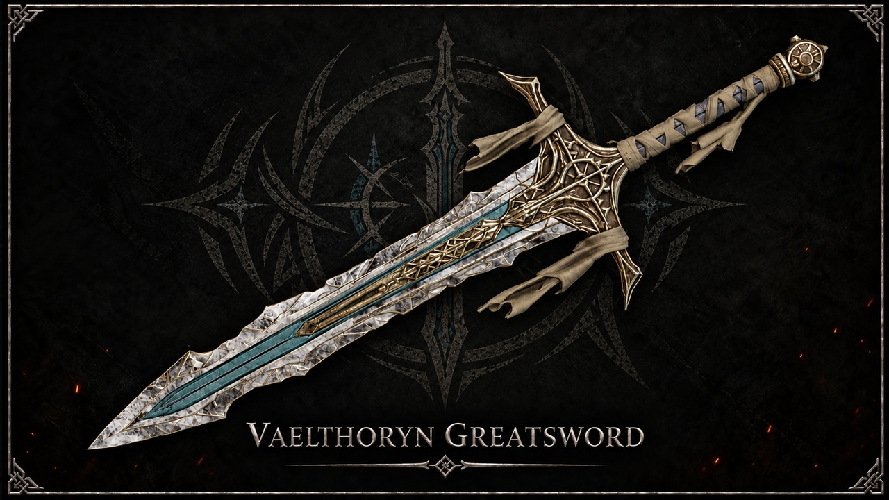 Media 1 for listing Vaelthoryn | Dark Fantasy Greatsword
