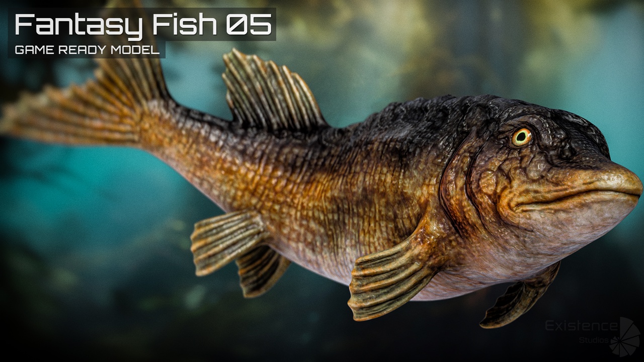 Media 1 for listing Fantasy Fish 05 - Aqua Life - Underwater Creature - Monster Sea Enemy - #33