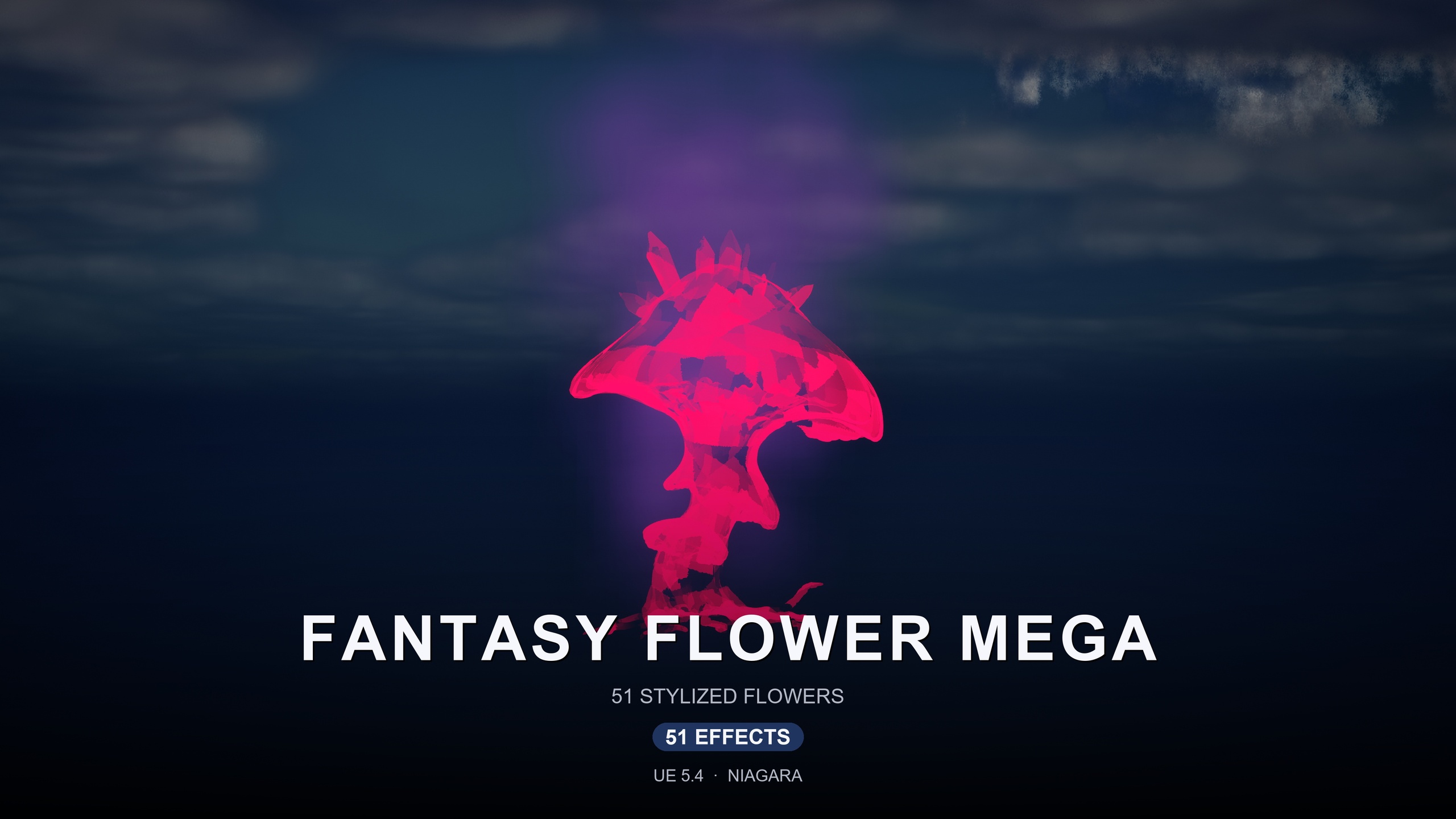 Media 1 for listing Fantasy Flower Mega Bundle — 15 VFX Families, 750 Niagara Systems