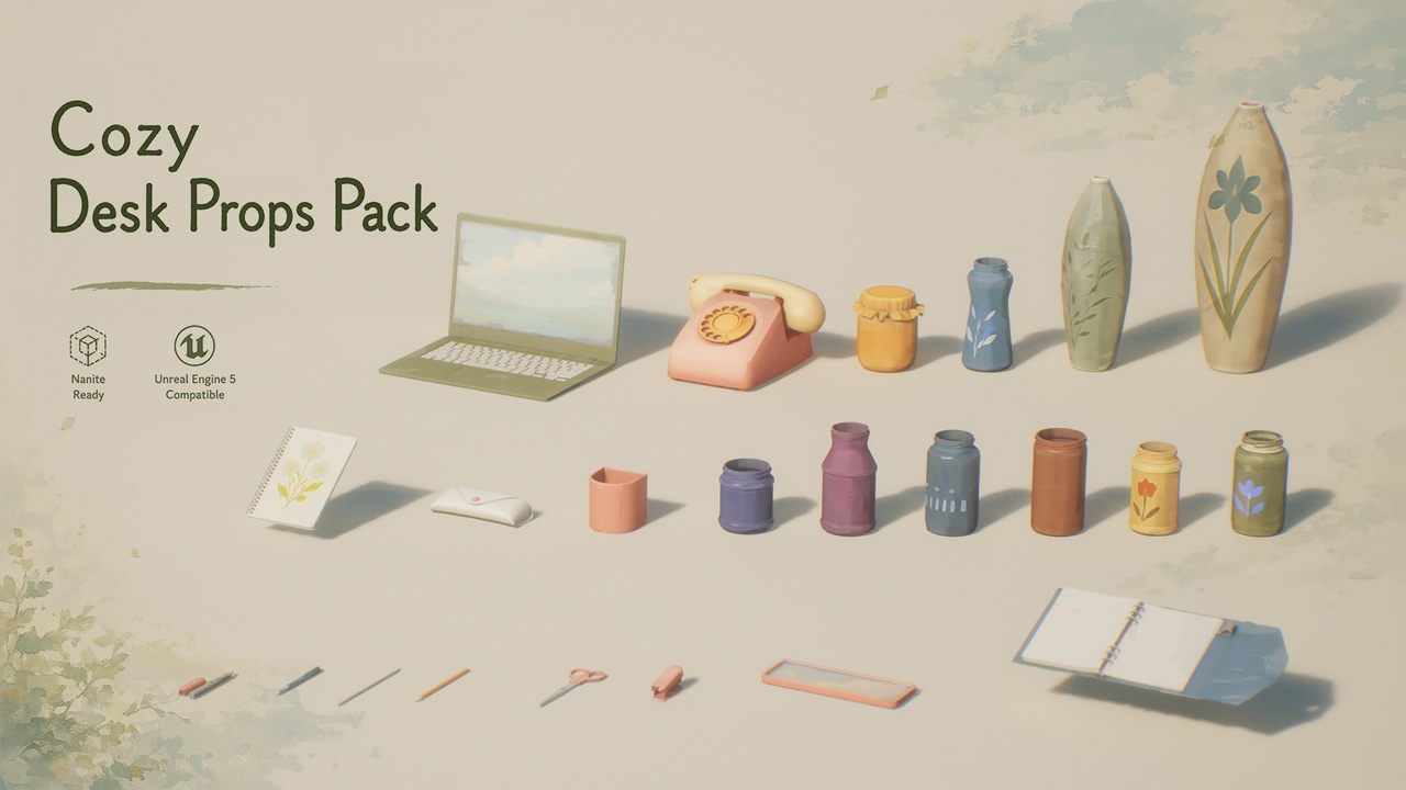 Media 1 for listing Cozy Desk Props Pack