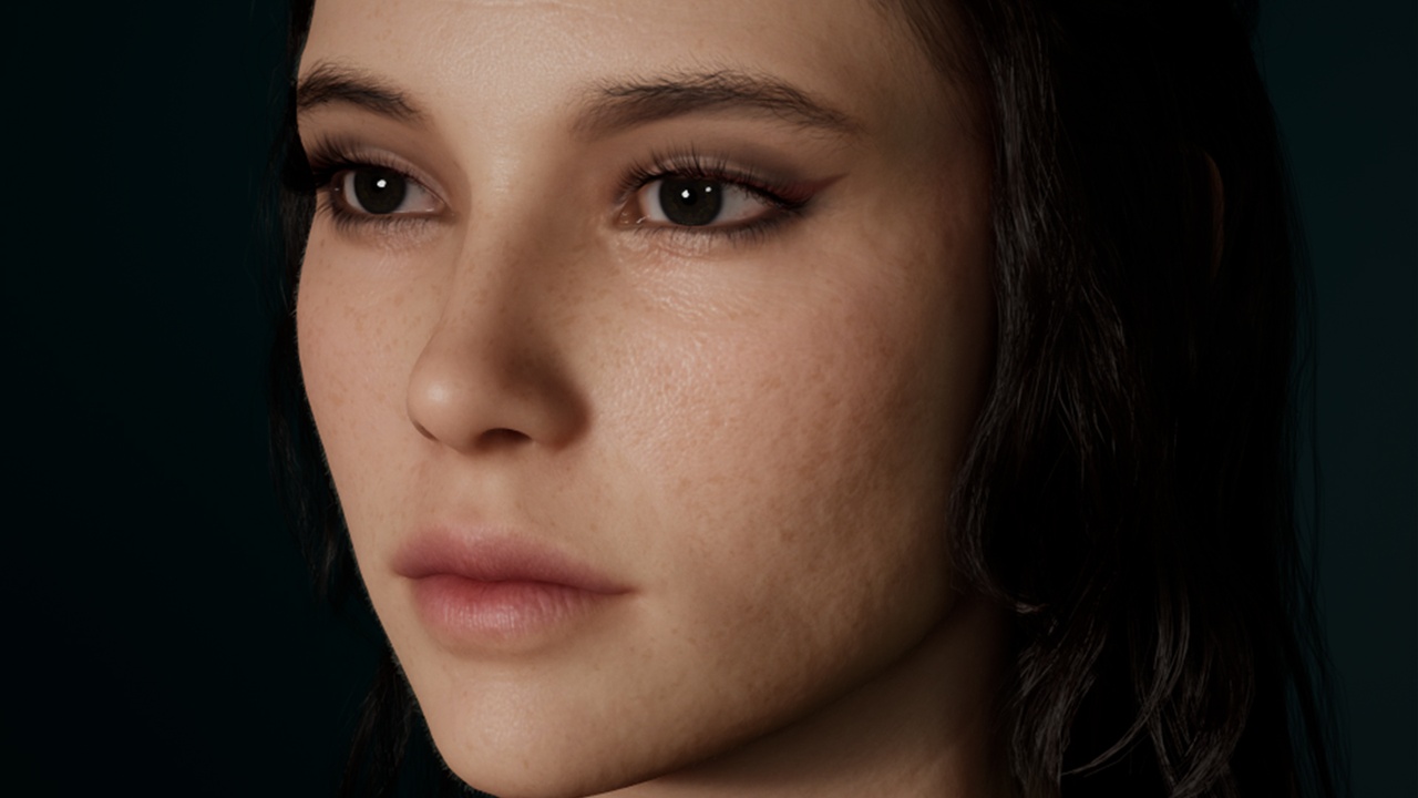 Media 1 for listing Editable MetaHuman Beauty - Isana.With hair, no clothing included.