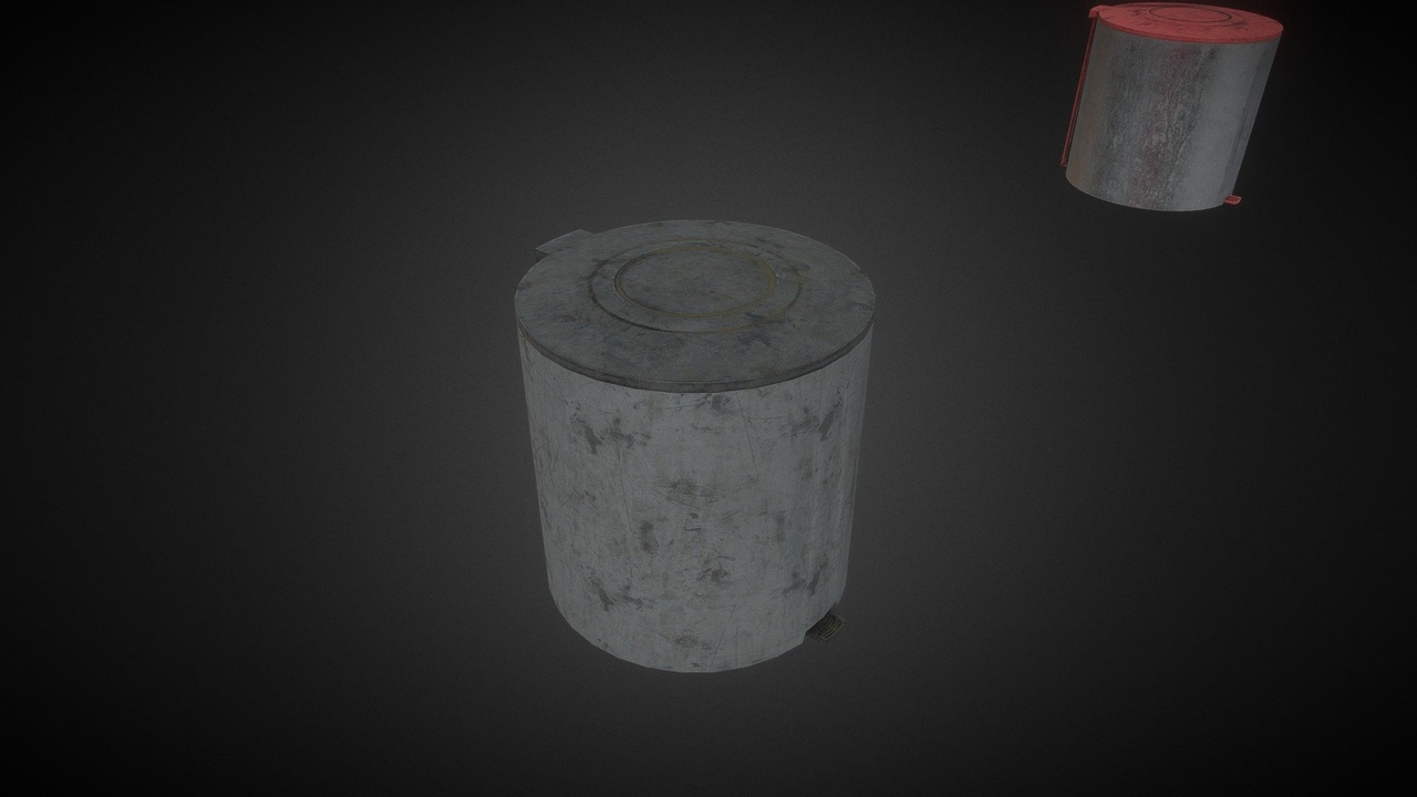 Media 1 for listing Simple Trash Can with PBR
