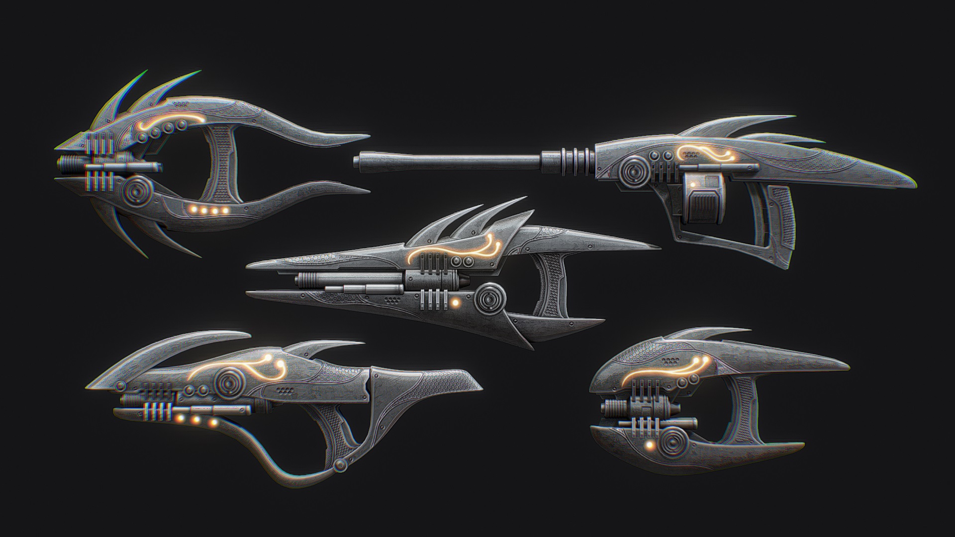 Alien blaster pack | Fab