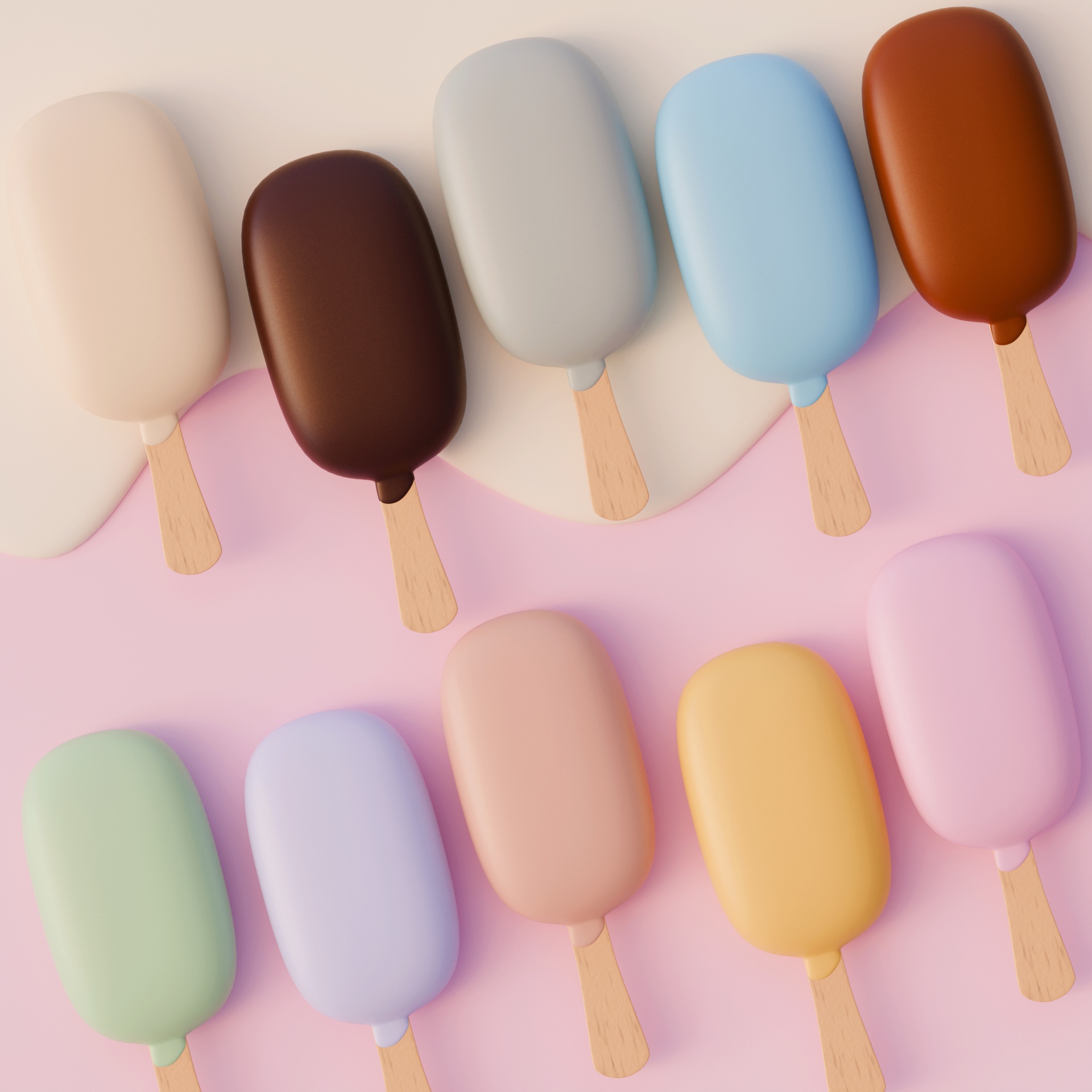 Media 1 for listing Stylized Popstick Ice Cream Pack