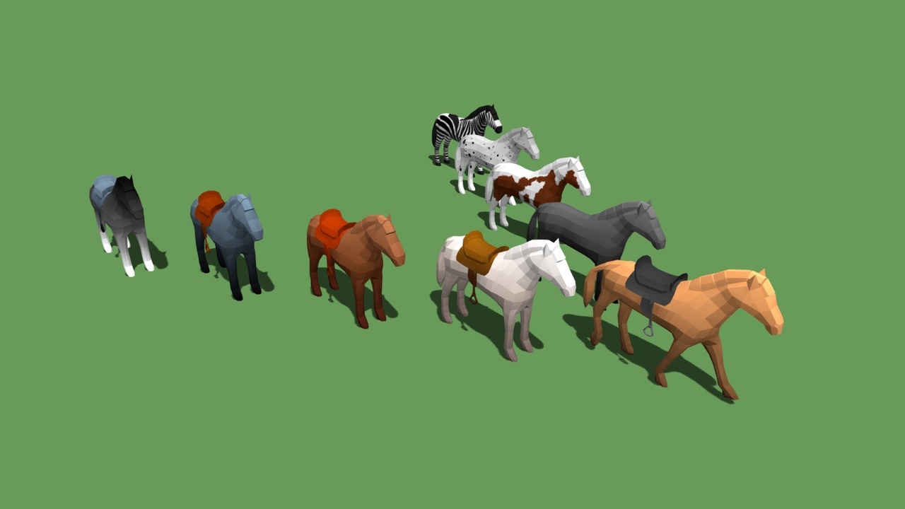 Media 1 for listing Animated low poly Horse