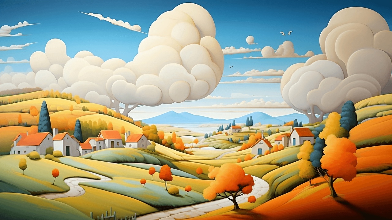 商品 Happy Stylized Landscapes 的媒体 1