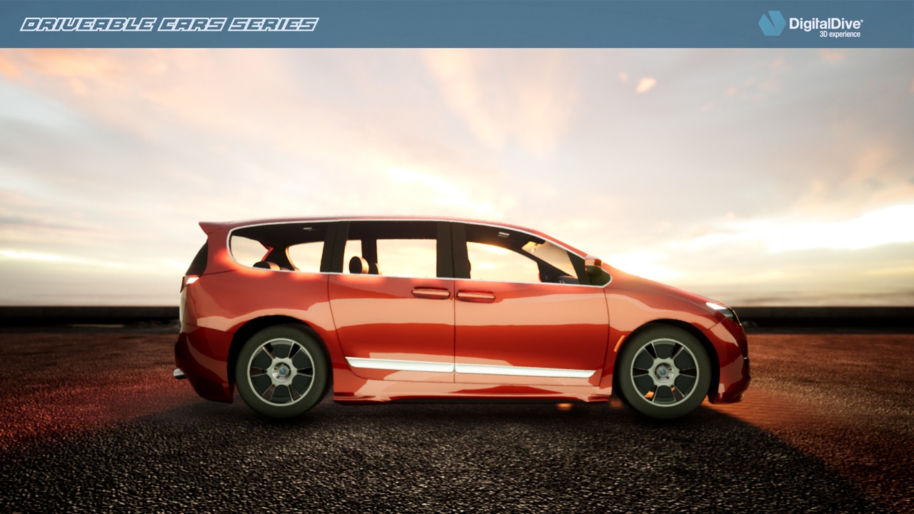 商品 3D Cars: Minivan 3D Assets 的媒体 1