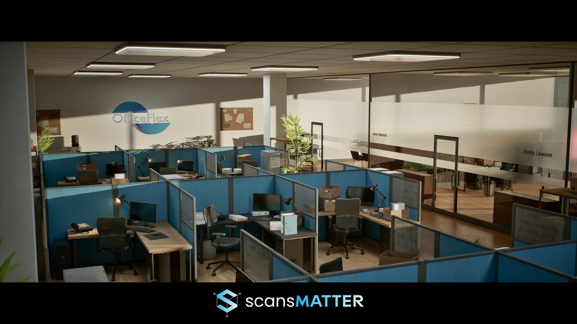 Media 1 for listing Realistic 3D Office Environment, Reception, Cafeteria, UE5