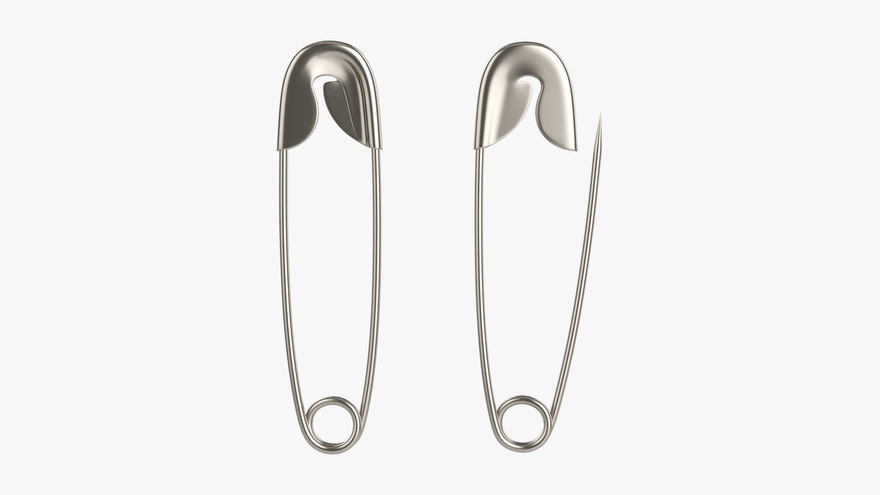 商品 Safety pins locked and open 的媒体 1